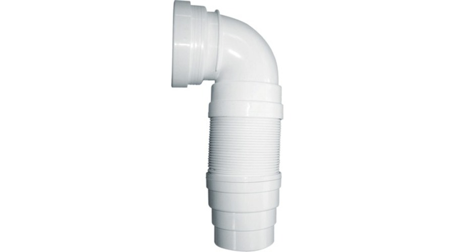 Pipe coudée articulée pour bâti-support