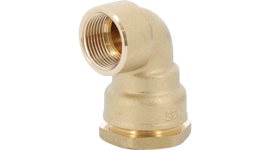 COUDE LAITON A COMPRESSION Ø25 - 3/4 F POUR TUBE PE