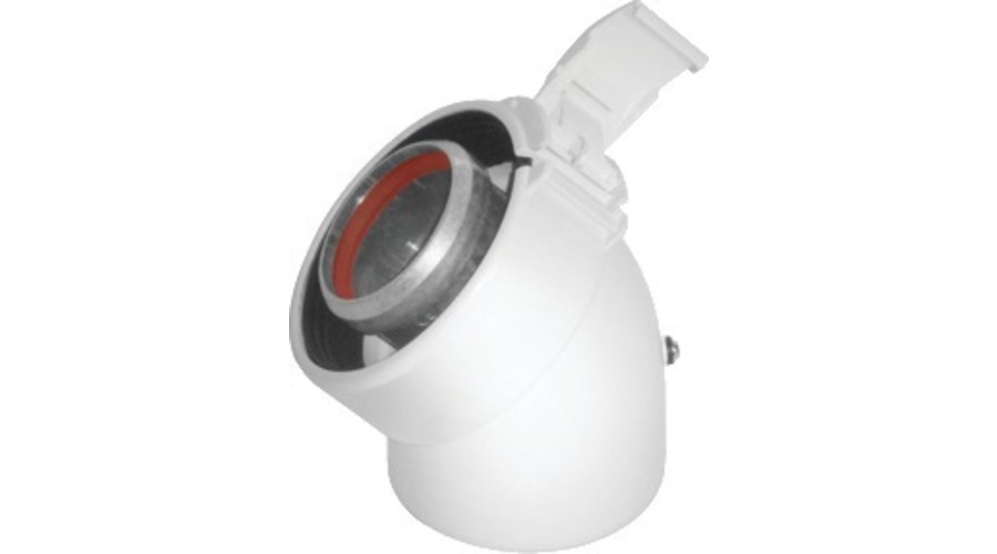 Coude Rolux Gaz alu/PVC