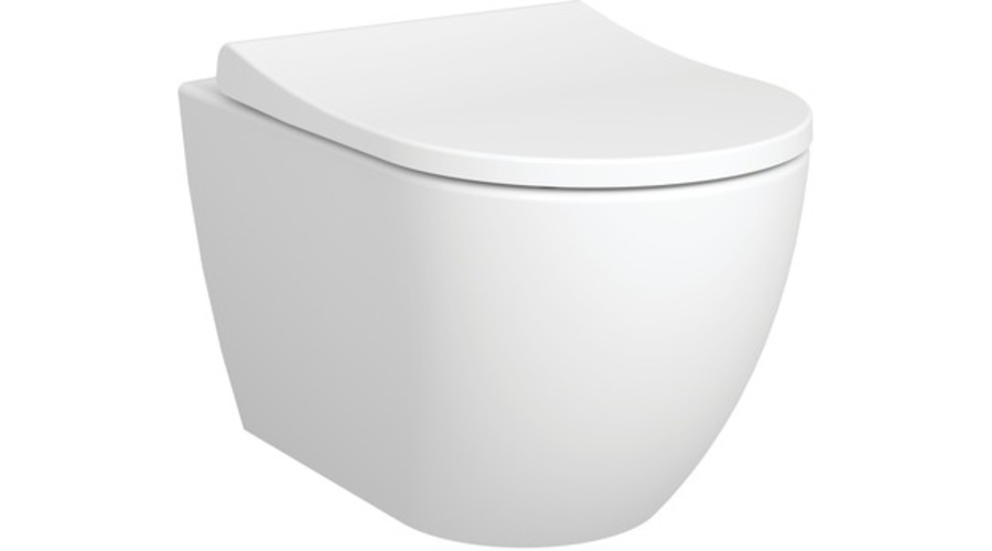 Cuvette WC suspendu caréné sans bride