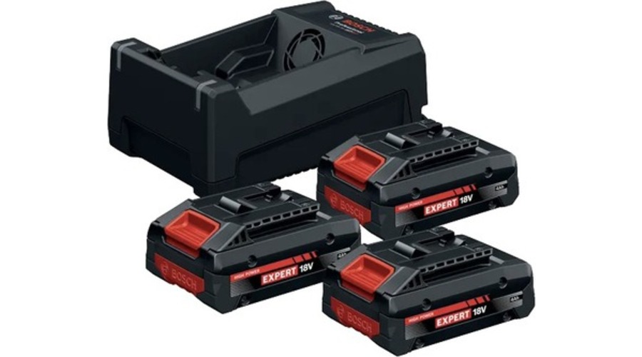 Pack 3 batteries Expert EXBA 18V-40 + chargeur