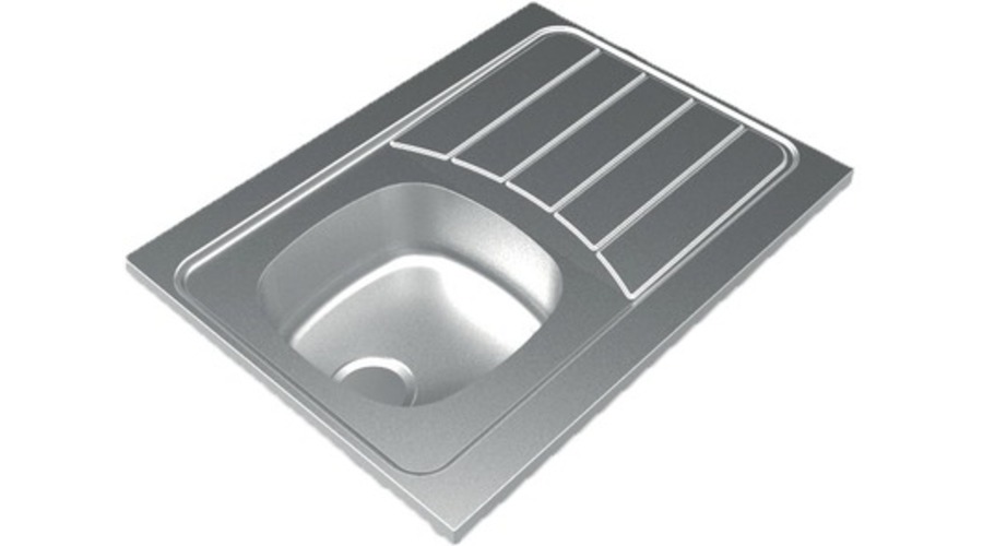 EVIER INOX A POSER ISEO 800 18/10 80X60 1C 1EG