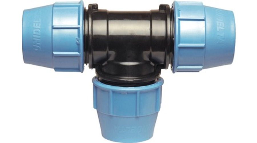 Té polypropylène à compression pour tube PE
