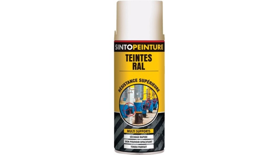 PEINTURE GRIS ARGENT BRILLANT RAL 7001 AEROSOL 400 ML