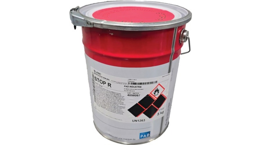 PEINTURE STOP R NOIRE MAT RAL 9005 5KG