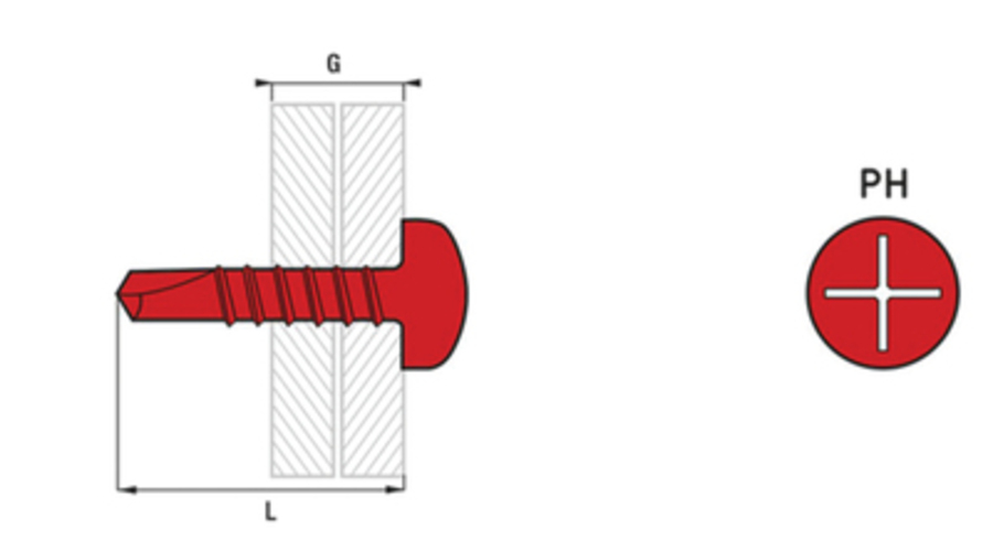 Vis autoperceuse TCC