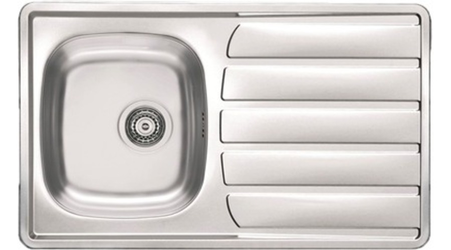 EVIER INOX ENCASTRER NU 18/10 86X44 1C 1EG