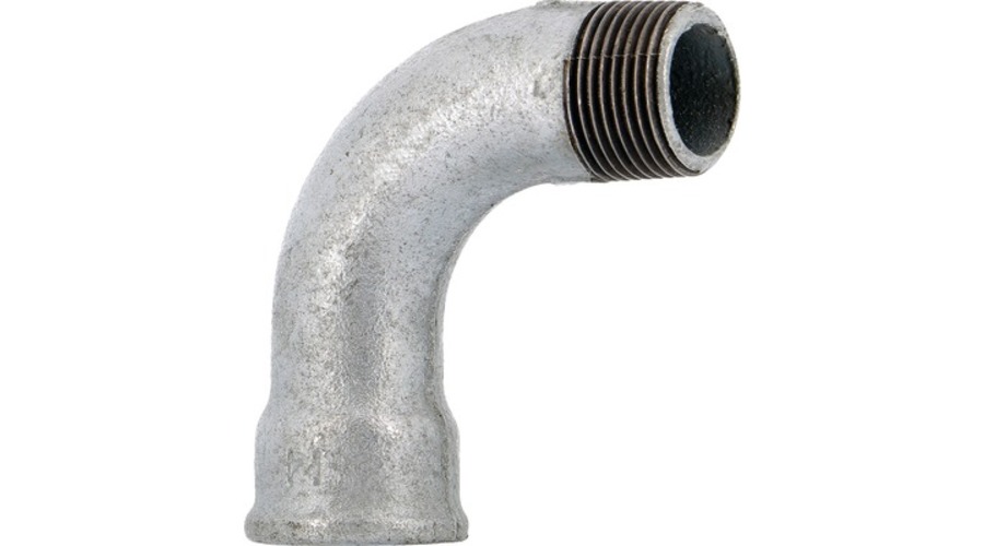 Coude fonte galva à visser 90° GR MF