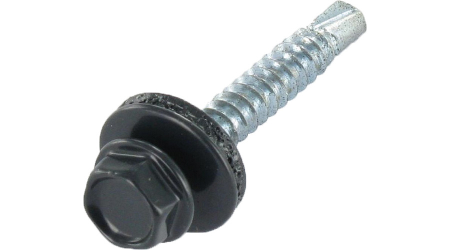 VIS TETALU P5 6.3X75 TK12 RAL 9010