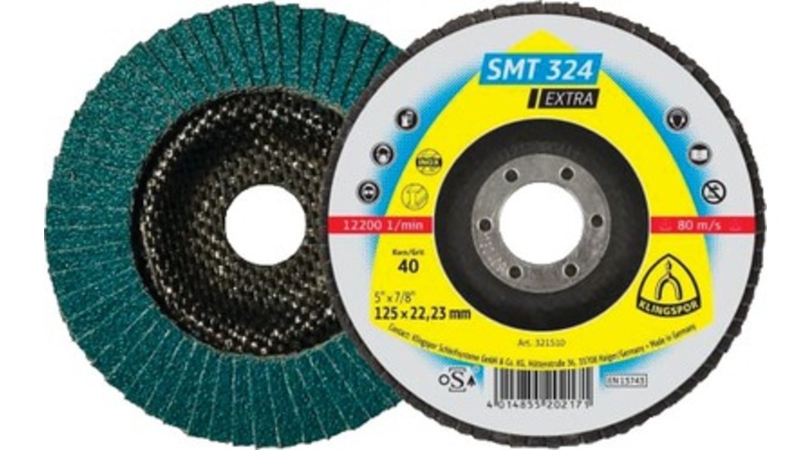 Disque à Lamelles 125 Grain 40 Plat Zircon SMT324 STD