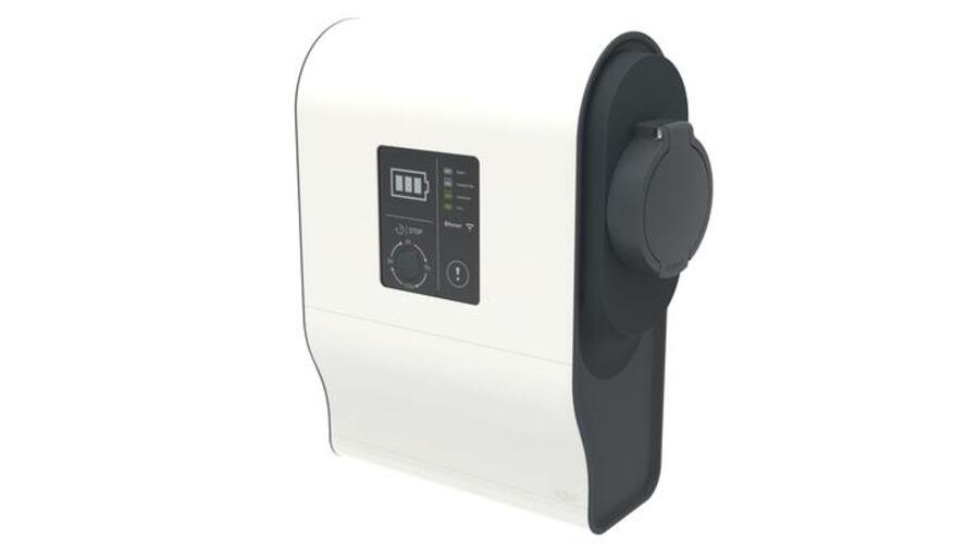 Borne VE mono Green'up Premium avec protection 3,7kW à 4,6kW Mode 3