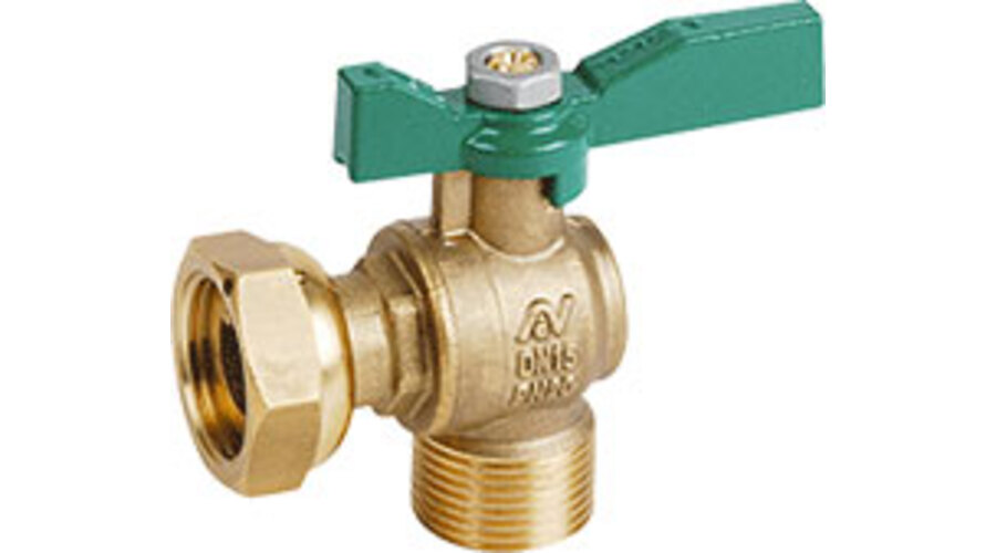 VANNE COMPTEUR LAITON A VISSER Ø3/4-1/2 EQUERRE NF