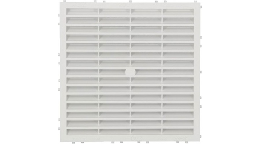 Grille carrée pour façade avec moustiquaire