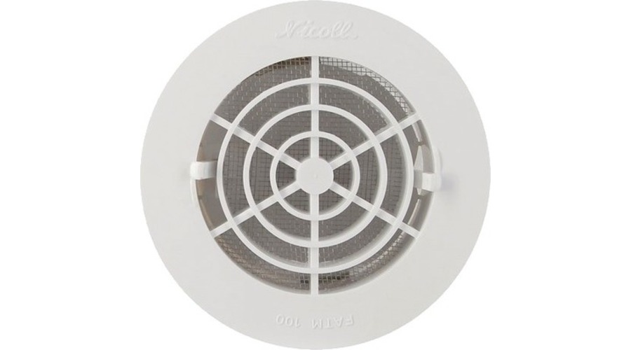 Grille ronde avec moustiquaire et fermeture