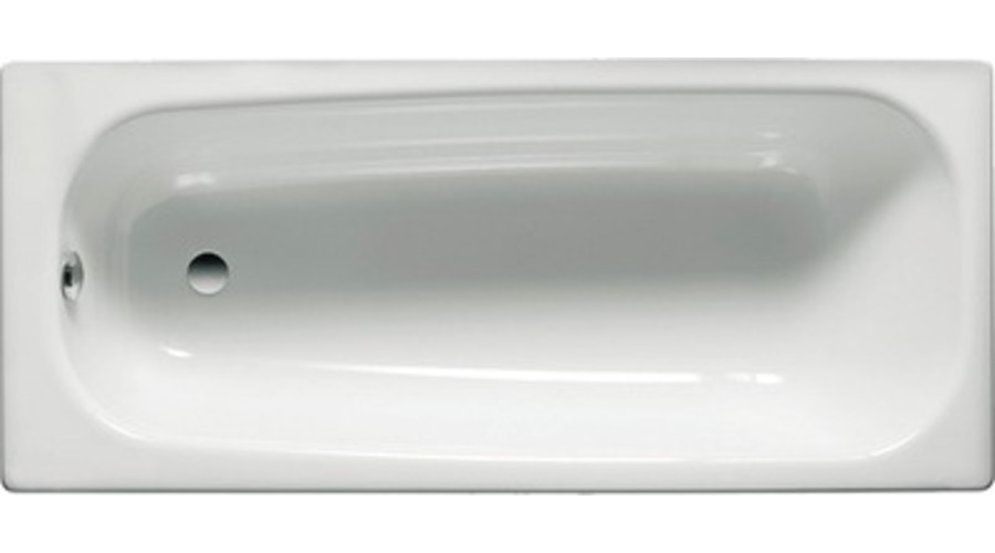 BAIGNOIRE ACIER CONTESA 170X70 BLANCHE NP+PIEDS VISSER