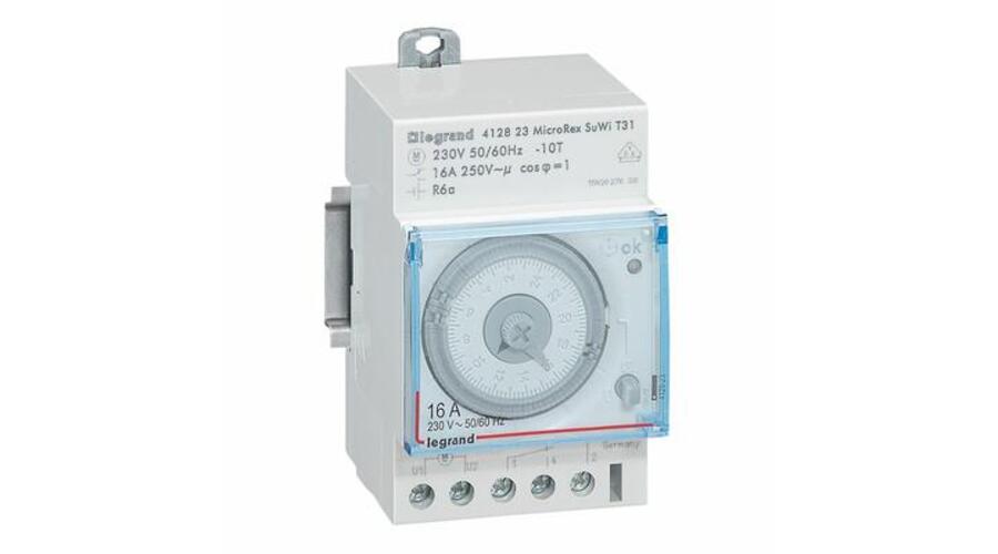 Inter horaire analogique programmable auto jour - 1 sortie 1