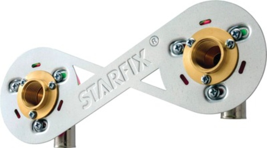PLATINE STARFIX DUO 150mm 1/2F RAC PER A SERTIR Ø 16