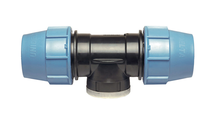 TE POLYPROPYLENE A COMPRESSION Ø25 3/4 F TARAUDE TUBE PE