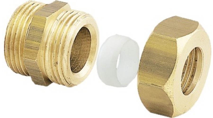 Union 2P laiton à visser bicône M