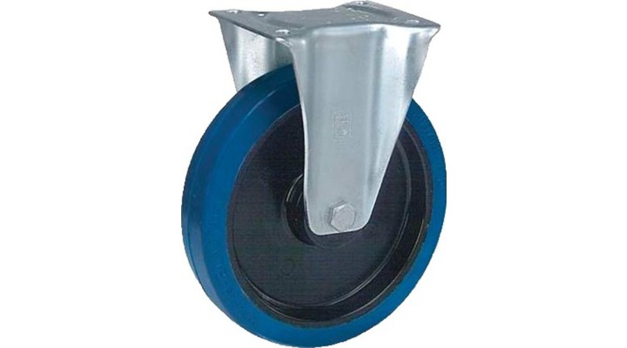 Roulette caoutchouc bleu