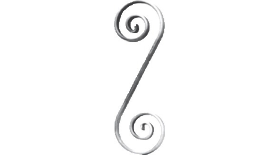 Volute décorative en S