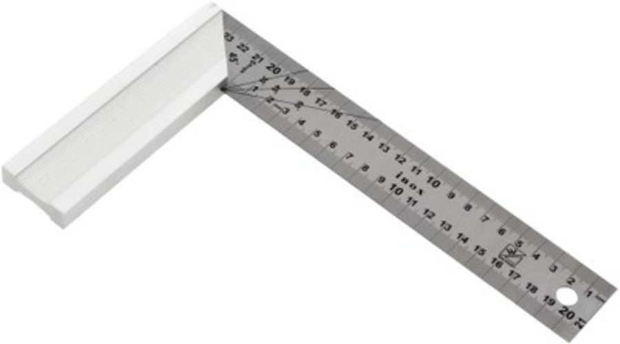 Équerre inox pour menuisier