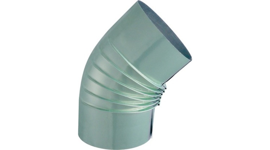 Coude alu gaz 45°