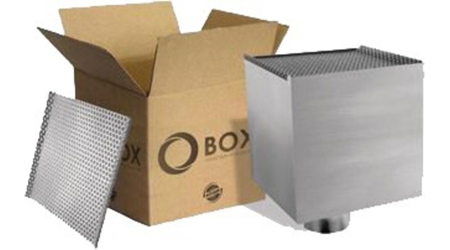 Boîte à eau zinc + grille alu