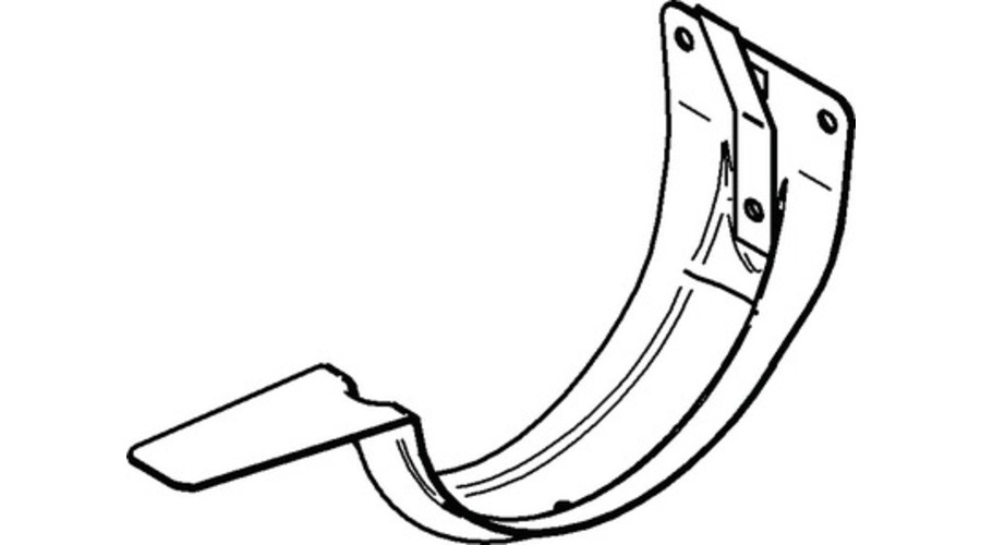 Crochet nervuré dos plat