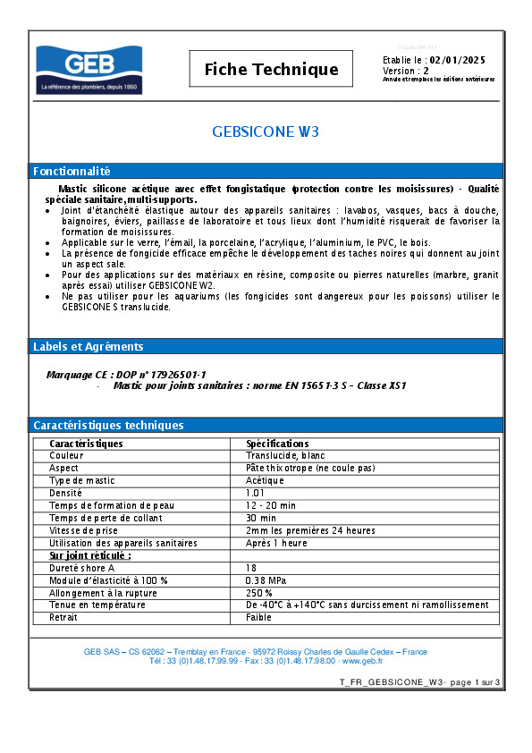 Fiche produit