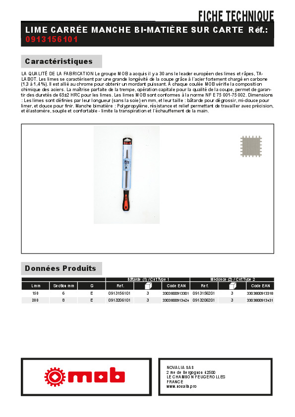 Fiche produit