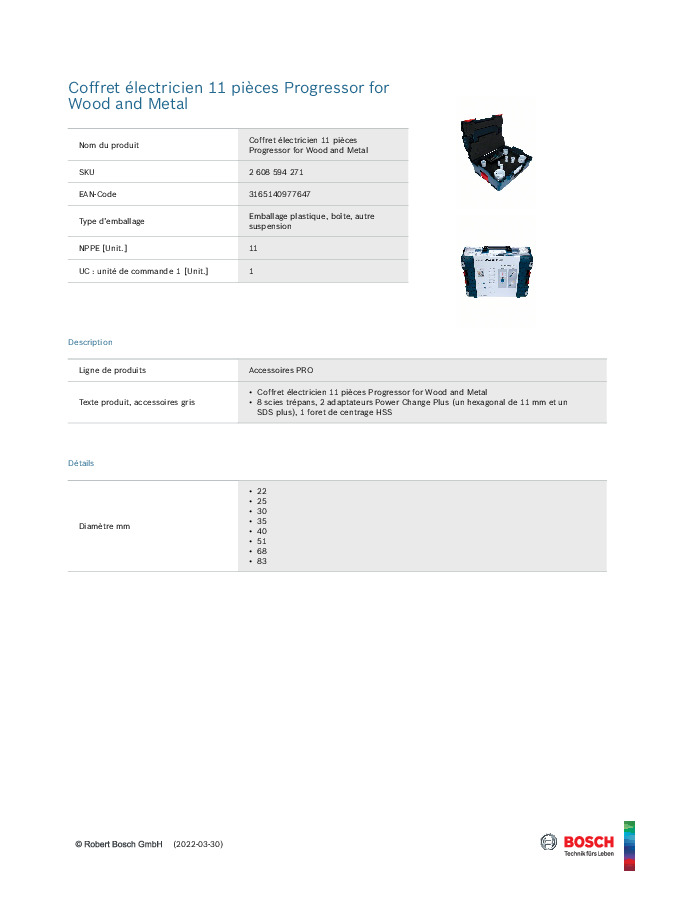 Fiche produit