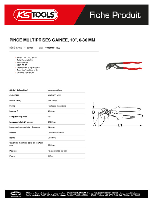 Fiche produit