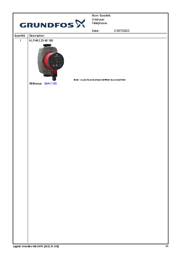 Fiche produit