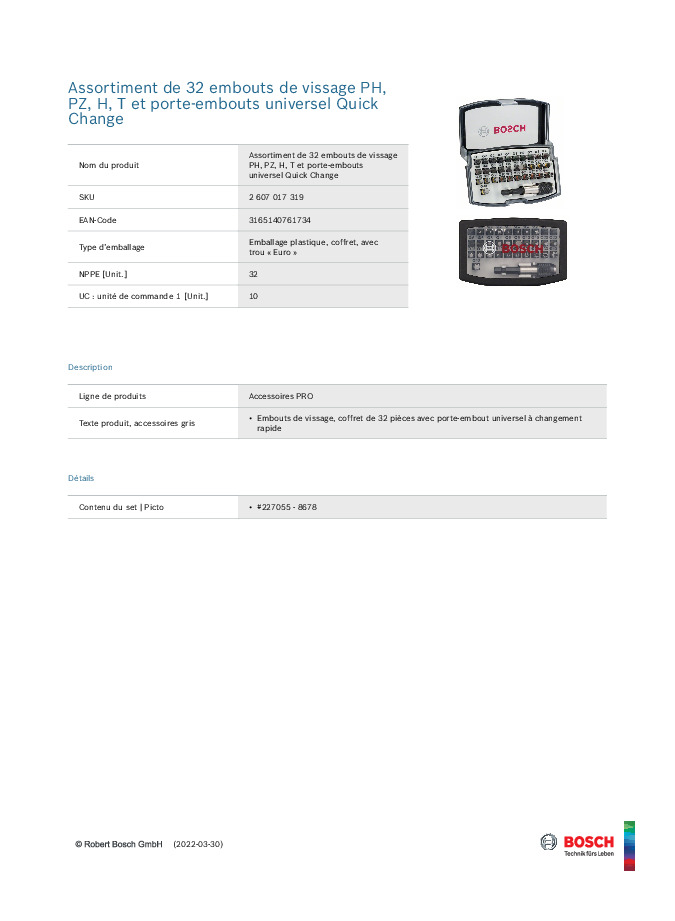 Fiche produit