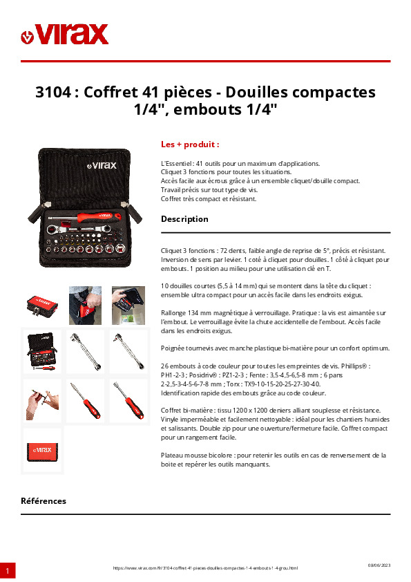 Fiche produit