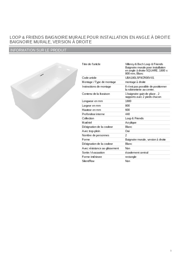 Fiche produit