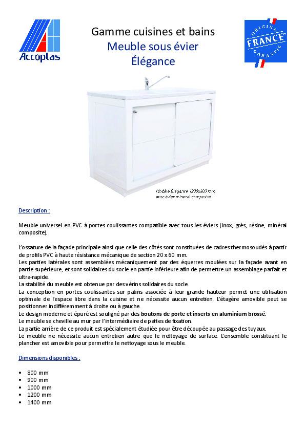 Fiche produit