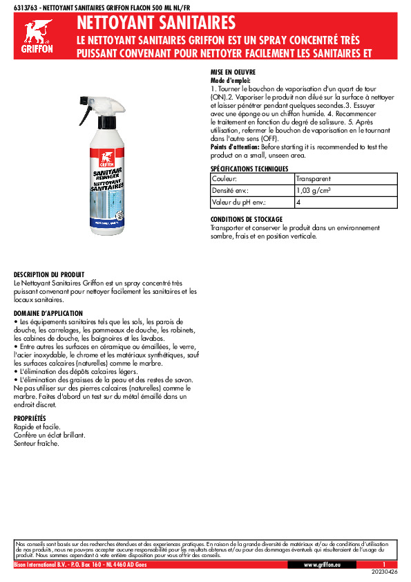 Fiche produit