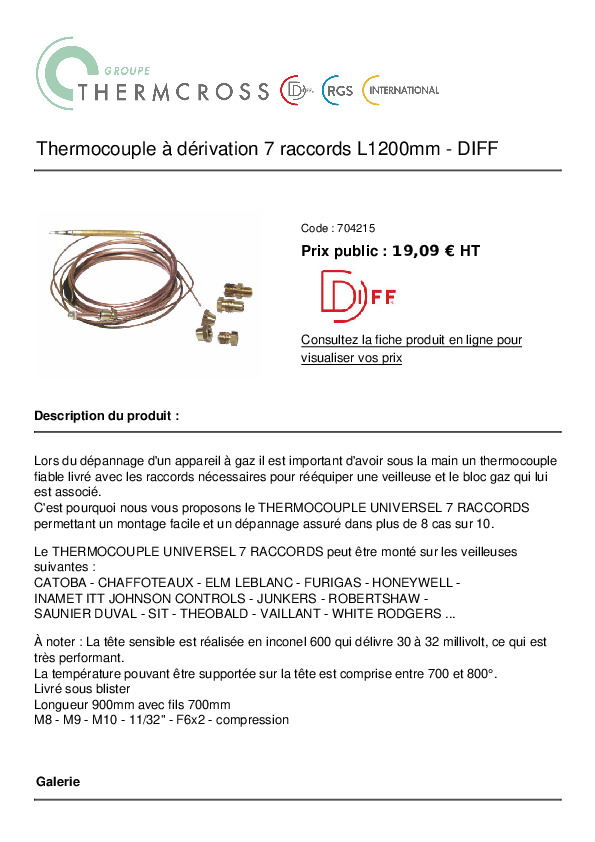 Fiche produit