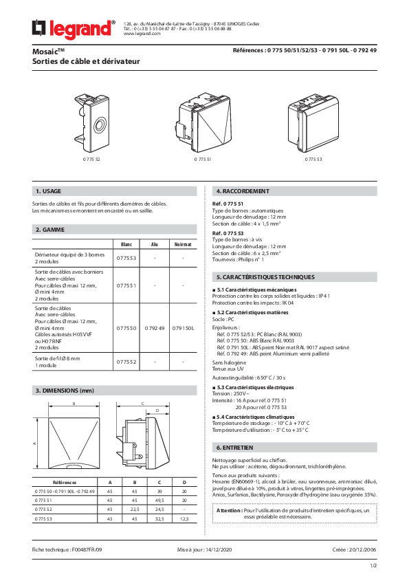 Fiche produit