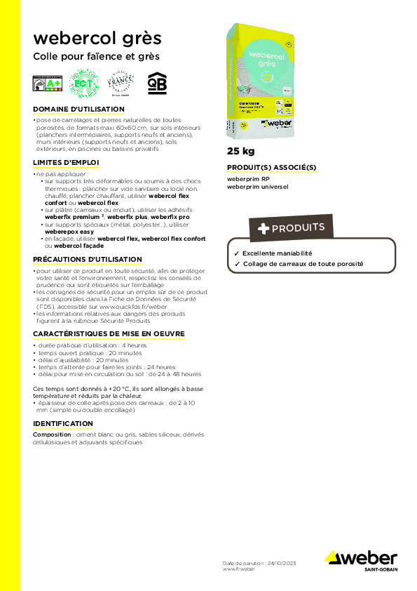 Fiche produit