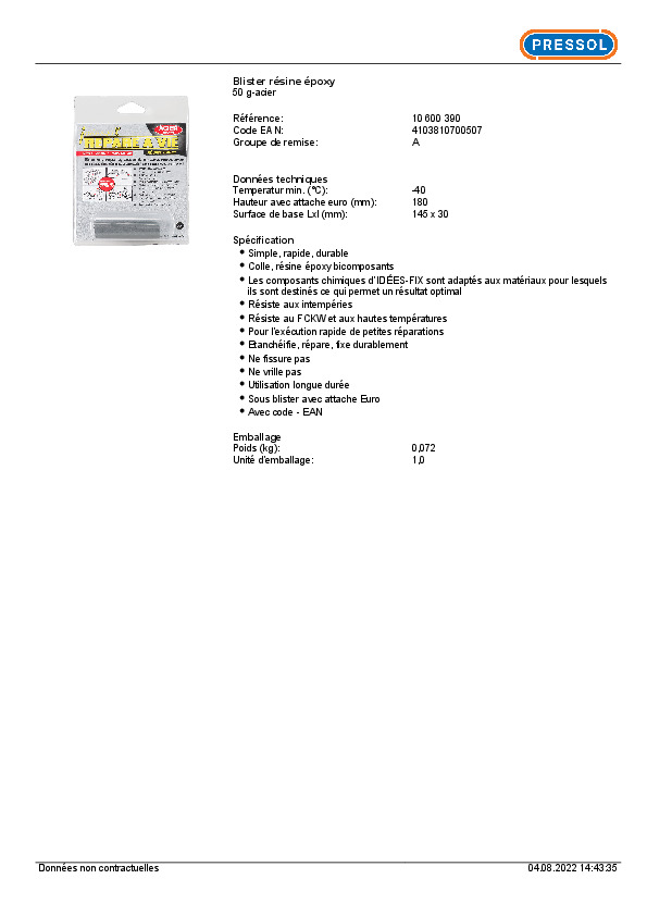 Fiche produit