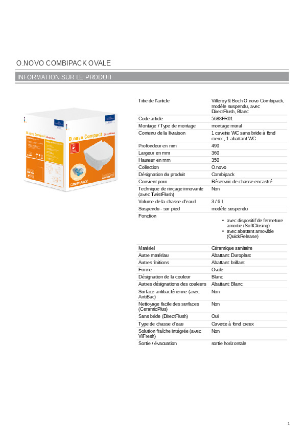 Fiche produit