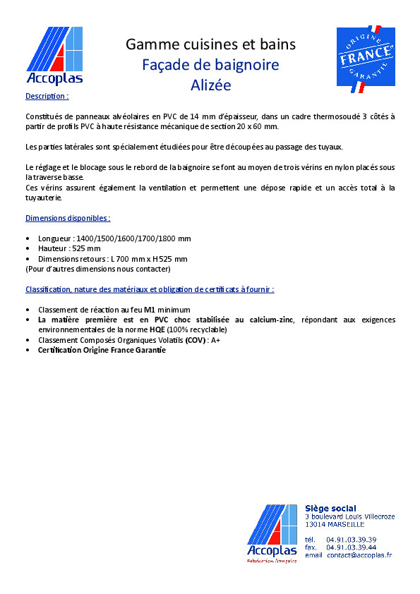 Fiche produit