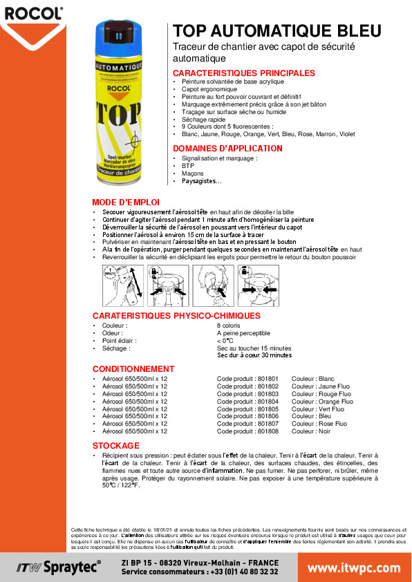 Fiche produit