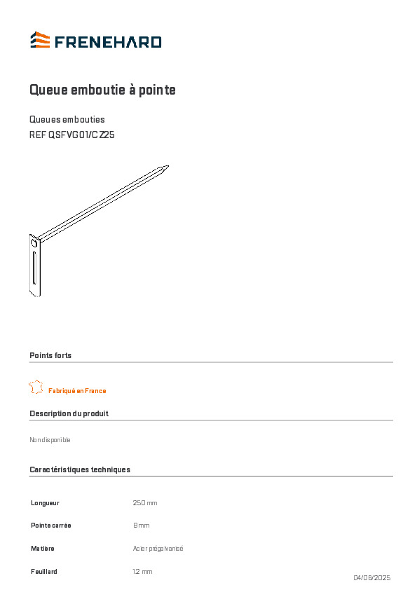 Fiche produit