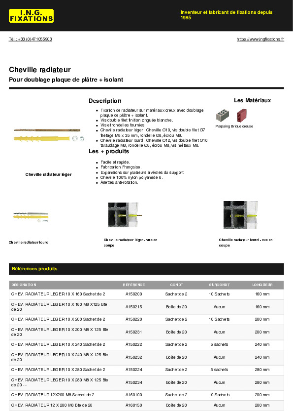 Fiche produit