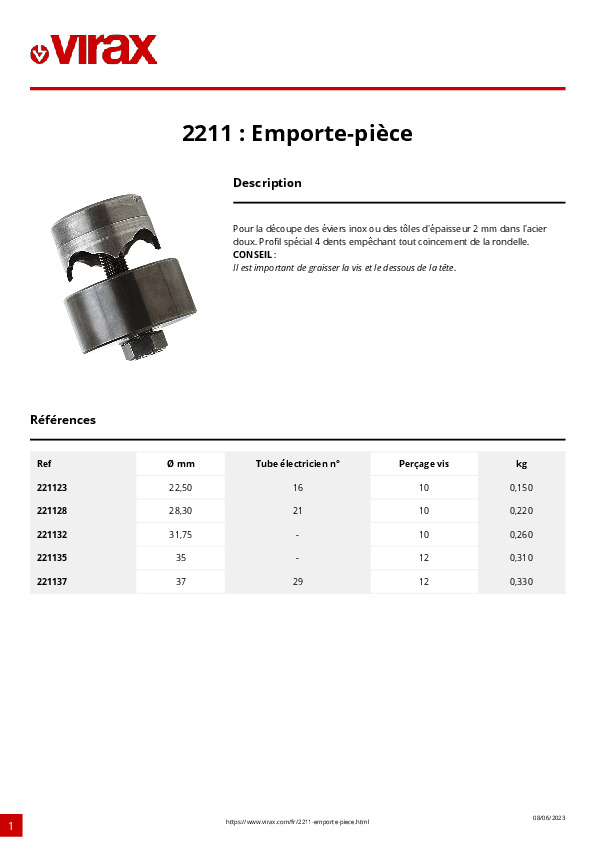 Fiche produit