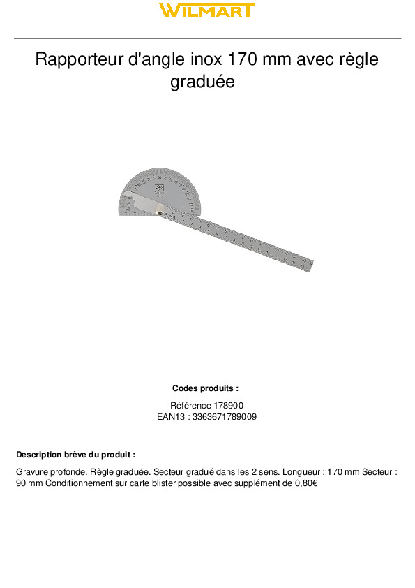 Fiche produit